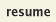 Review resume