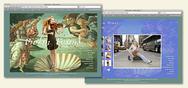 laura elia's website design